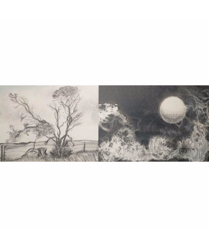Brain Patterns: Black landscape