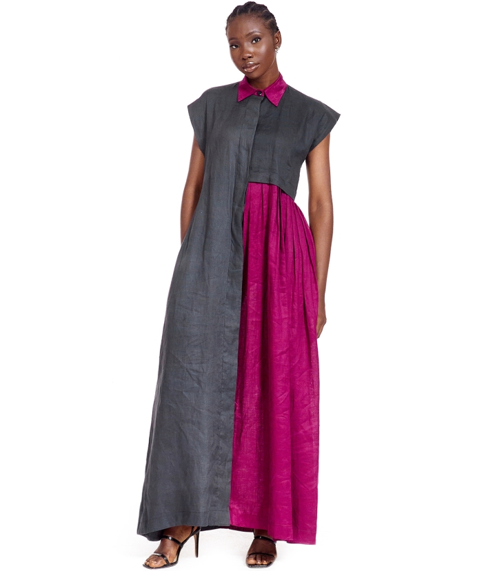 Two Tone Maxi Dress