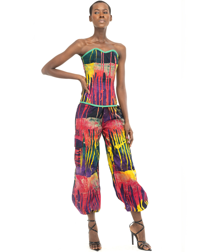 Adiza Corset and Cargo Set