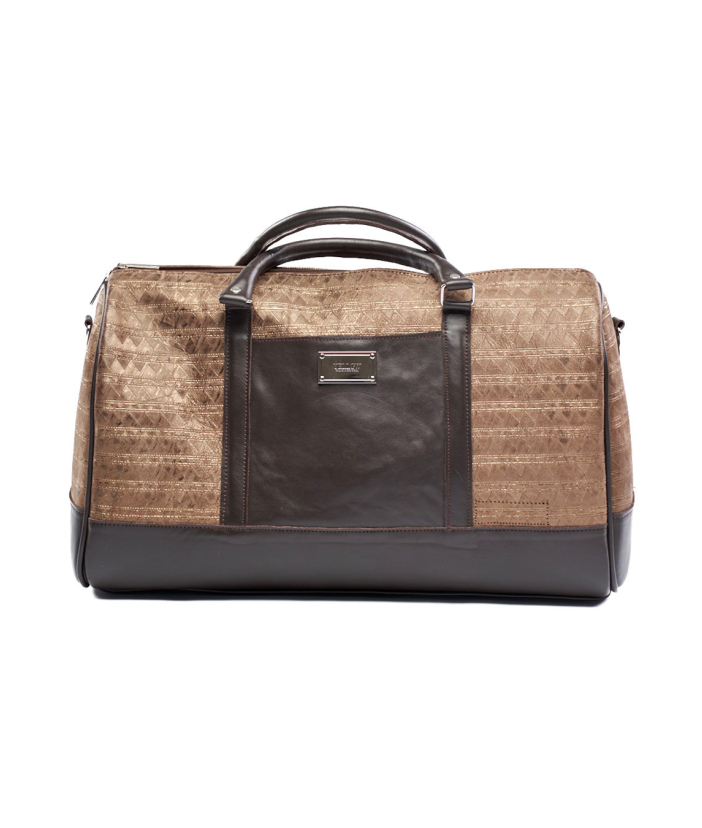 The travel bag marron motif Égyptien 