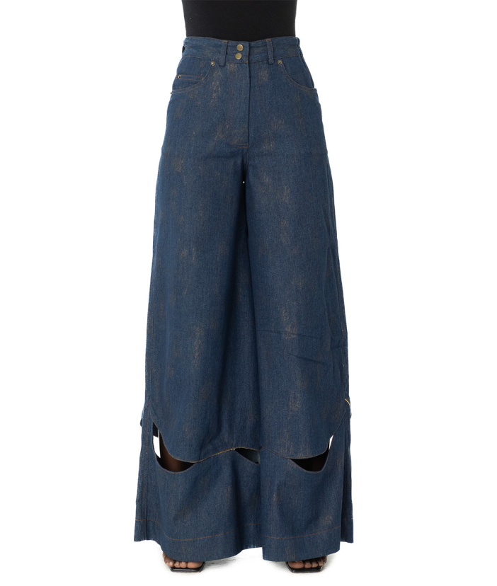 A-Line Denim Pants