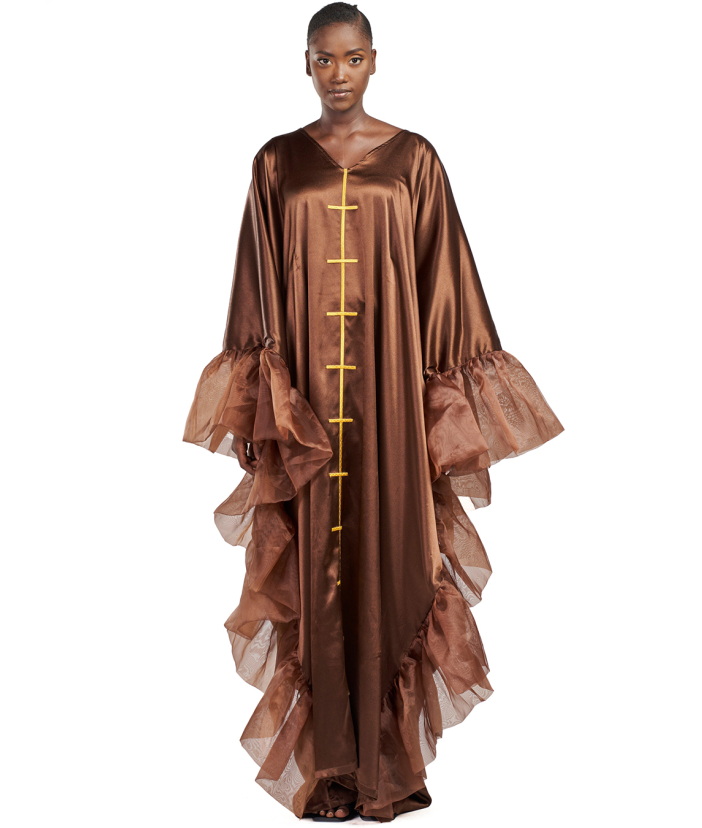 Aicha Dress (Maroon)