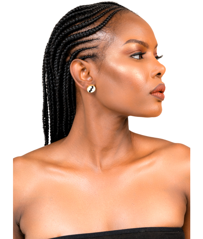 Zigzag round studs 