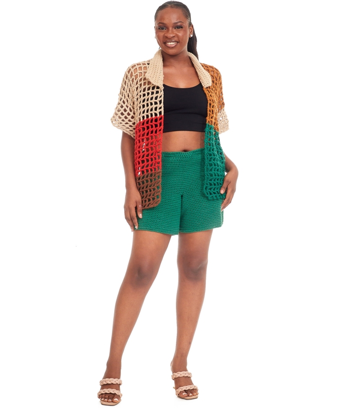 Suwe Color Block Casual Set