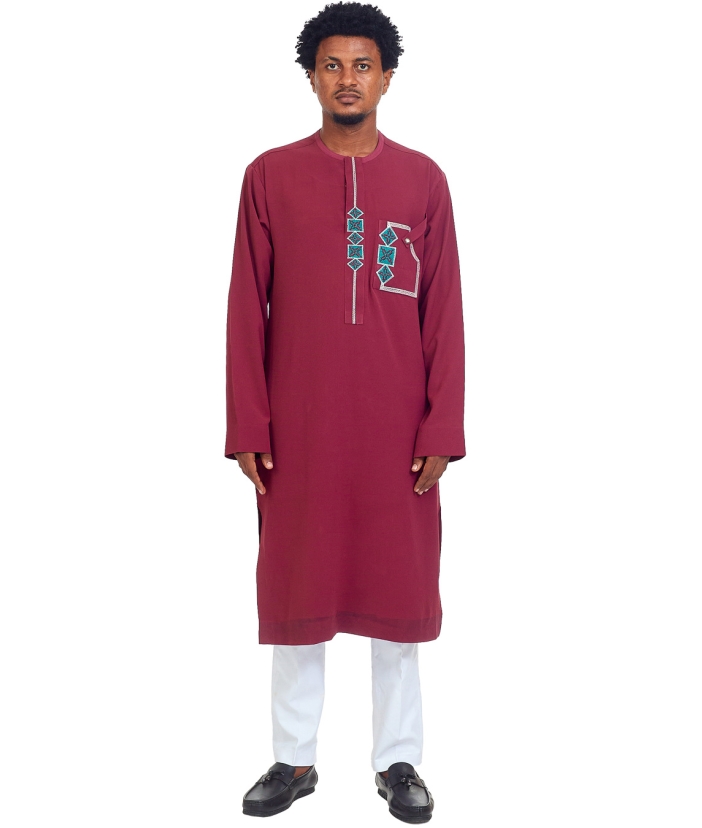 Burgundy Kaftan