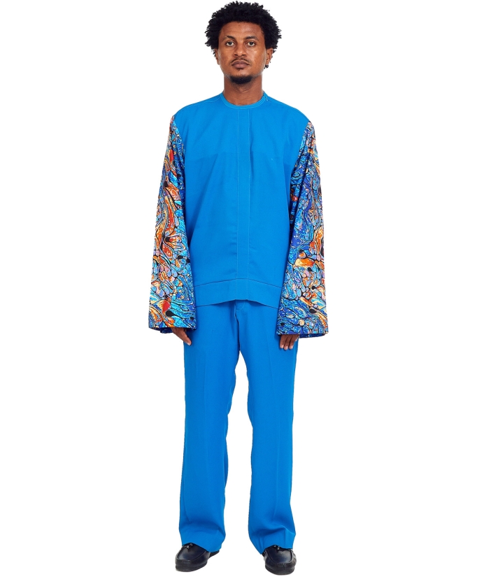 Turquoise blue Two-Piece Casual Set