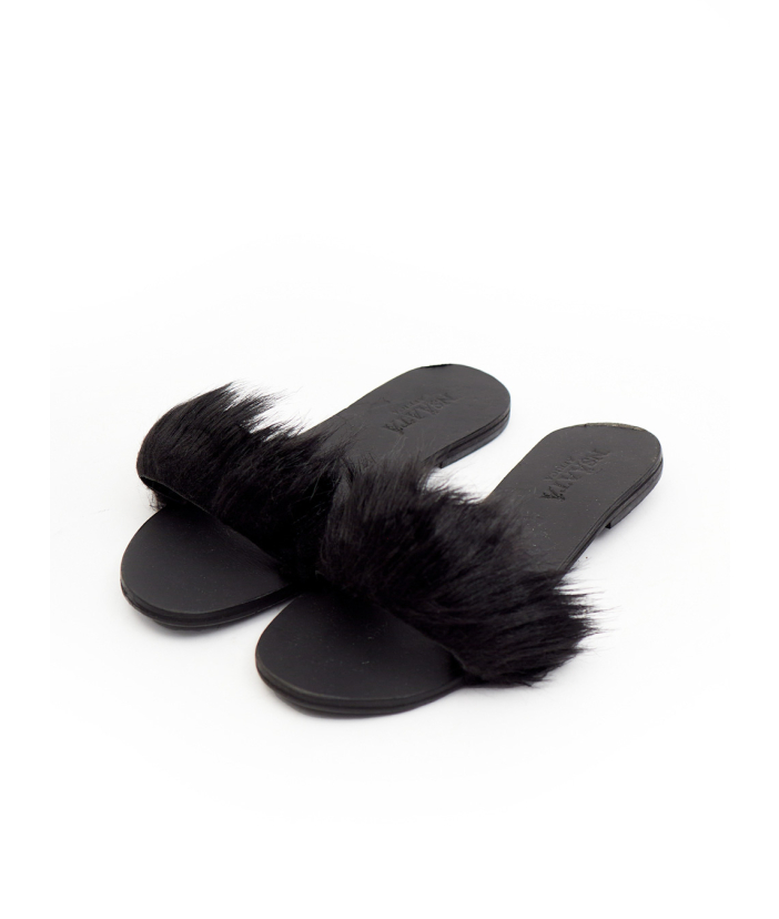 Dara Basic Faux Fur Slippers