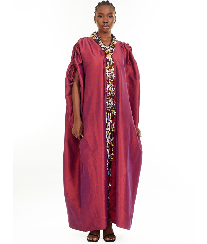 Tiwa Luxury Shantung Silk Boubou