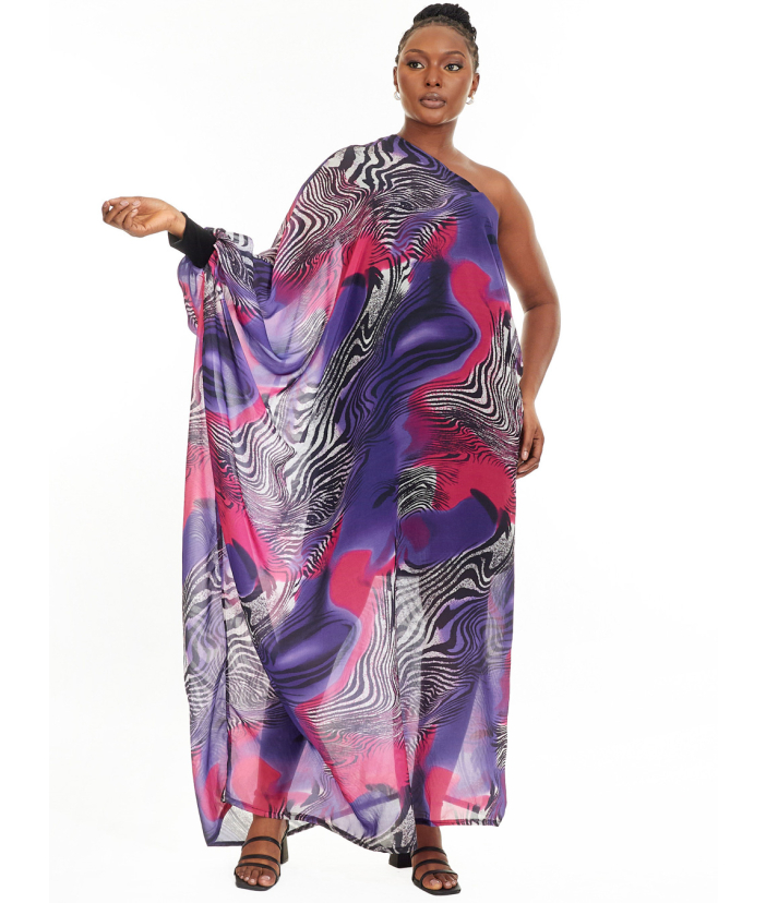 Ralia Mono-sleeve Maxi Dress