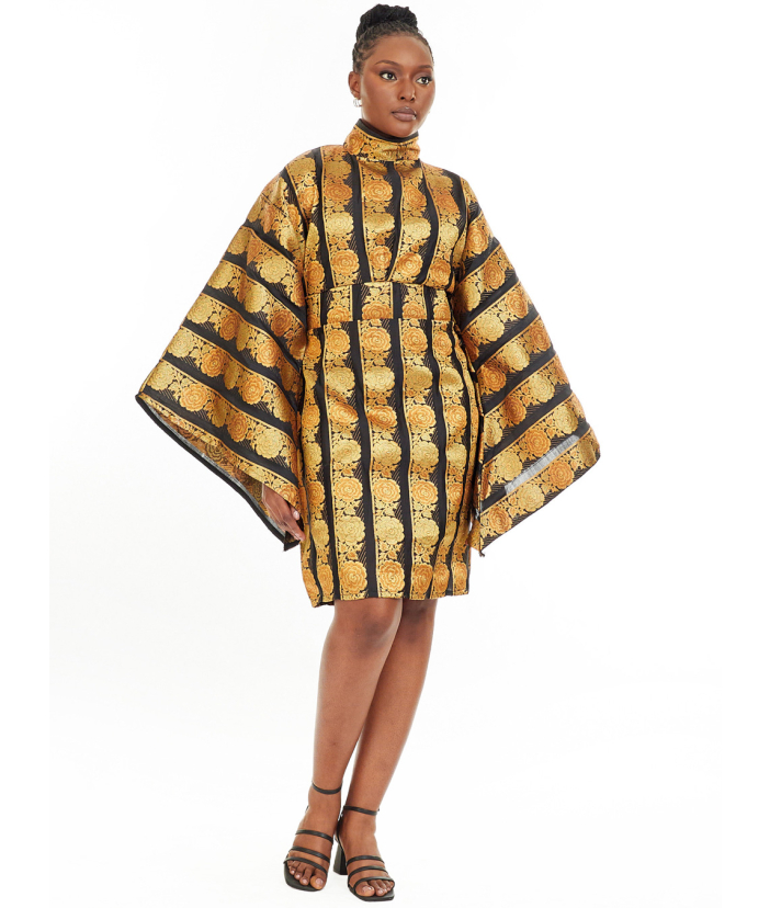 Lola Luxury Brocade Mid-Length Dress