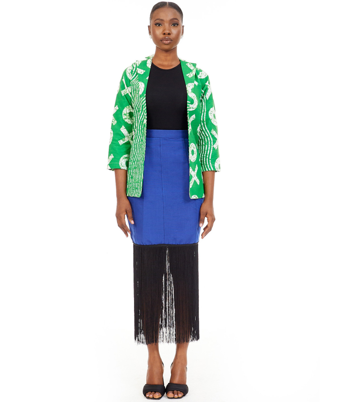 Aso-oke skirt  & XO Jacket set