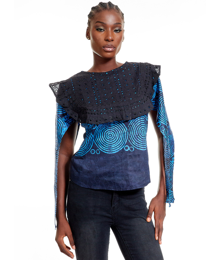 Halima Adire Top