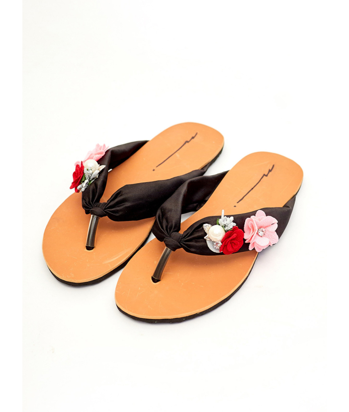 African Summer Silk Slippers