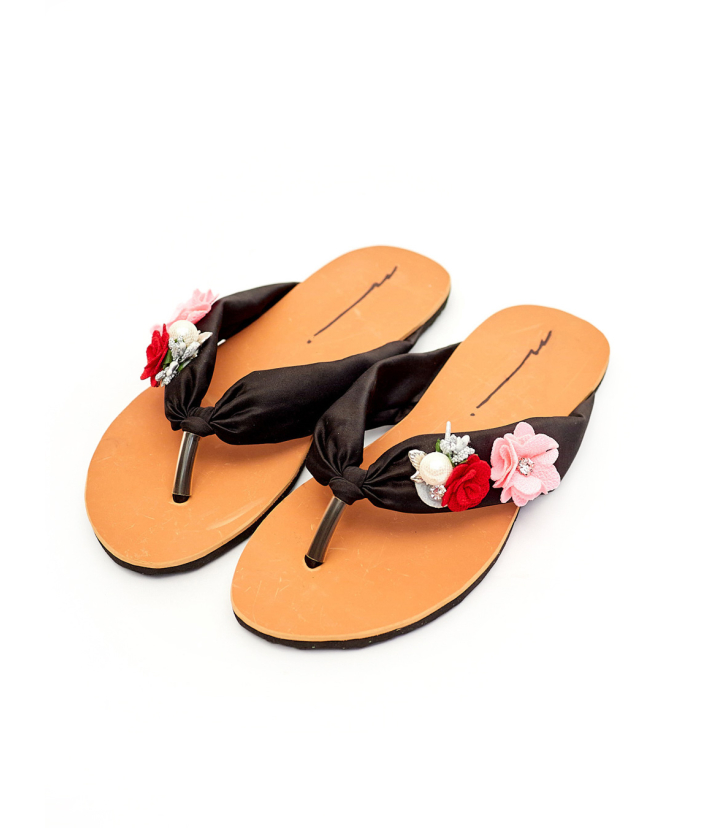 African Summer Silk Slippers