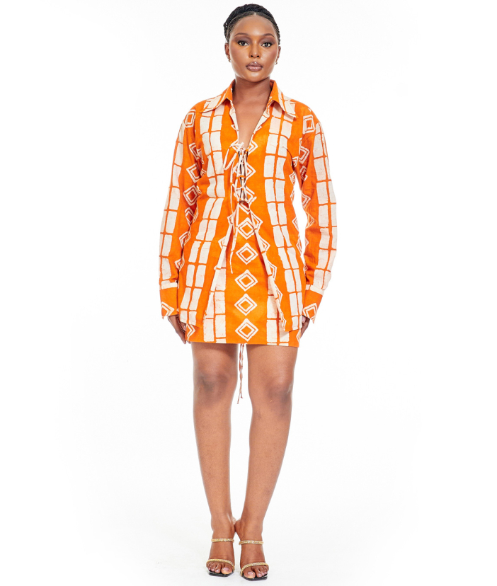 Adire Skirt Set