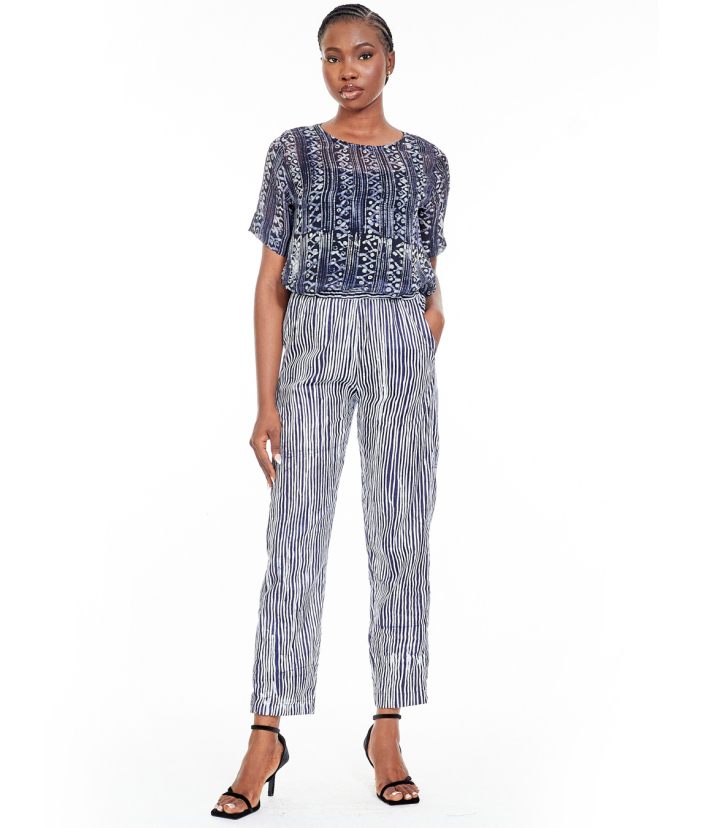 Adire  Two Piece Trouser Set