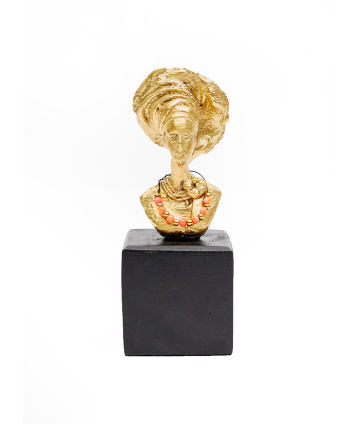Gele Lady Bronze Figurine