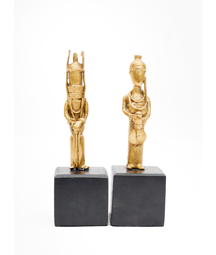 Contempo King and Queen Bronze Figurines
