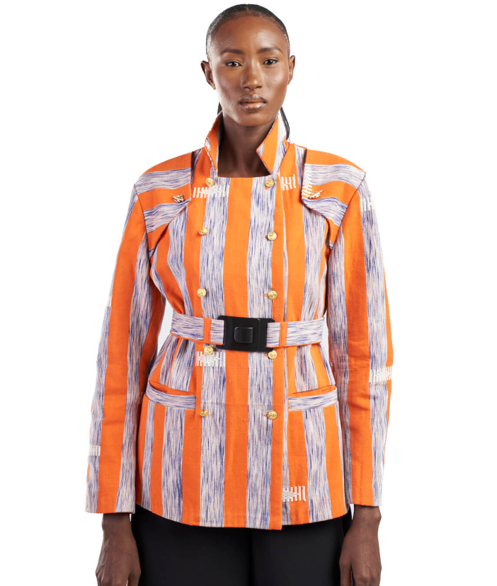 Veste Nancy Croisée à ceinture 