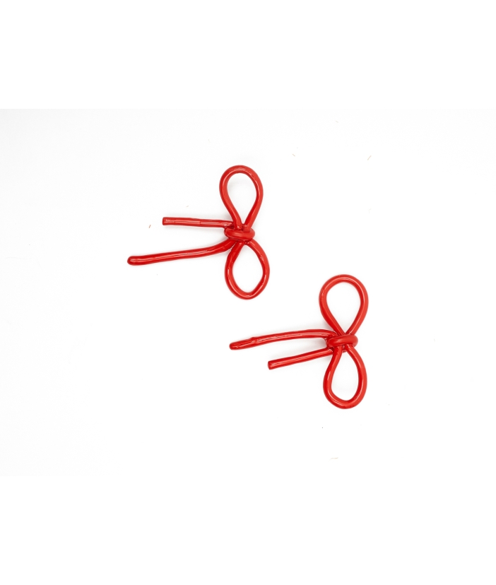 The bow earrings
