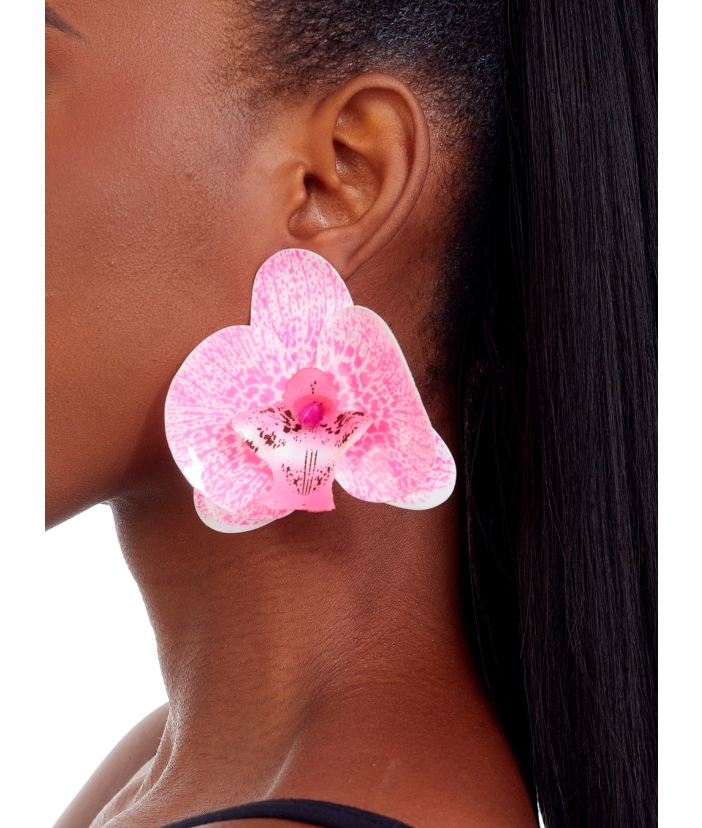 Handmade Mini Orchid Earrings
