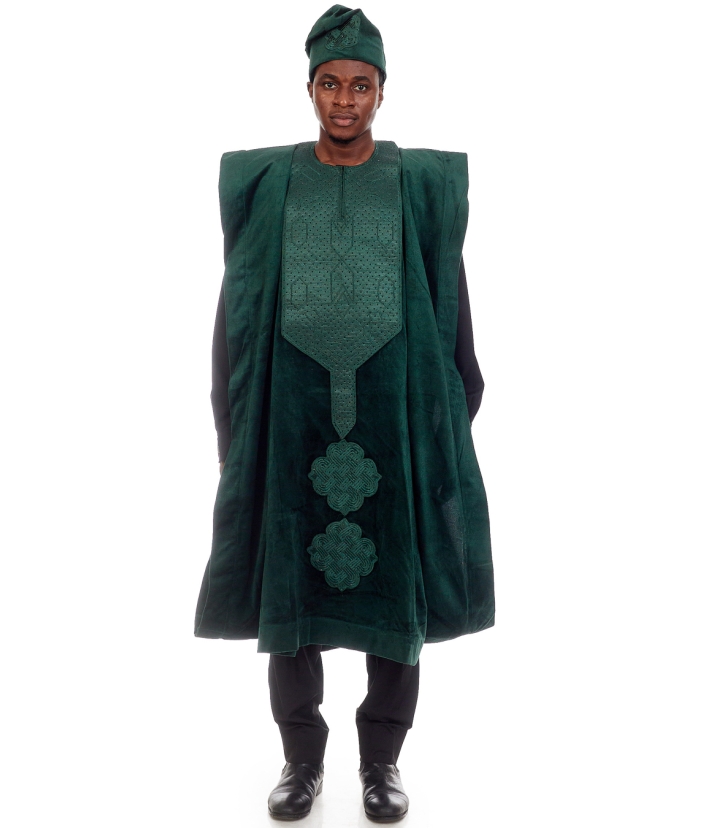 Braveleo Luxury velvet Agbada with Kaftan 