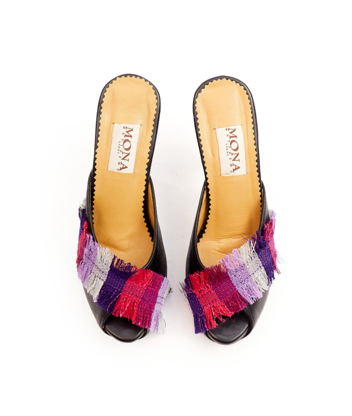 Ashake Peeptoe Mules