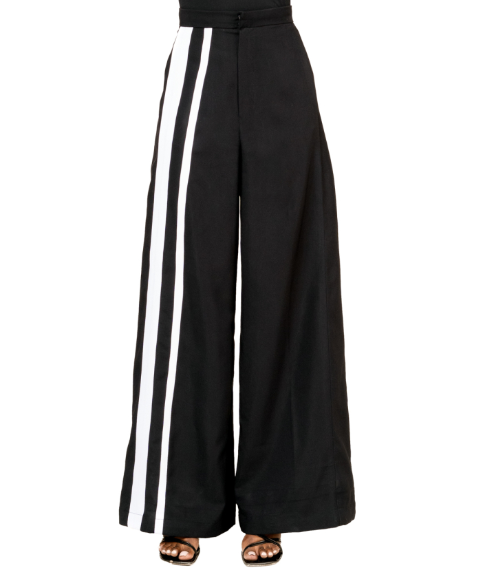 Black Wide-Legged Trouser