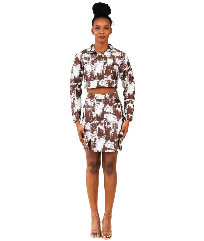Brocade Skirt Set
