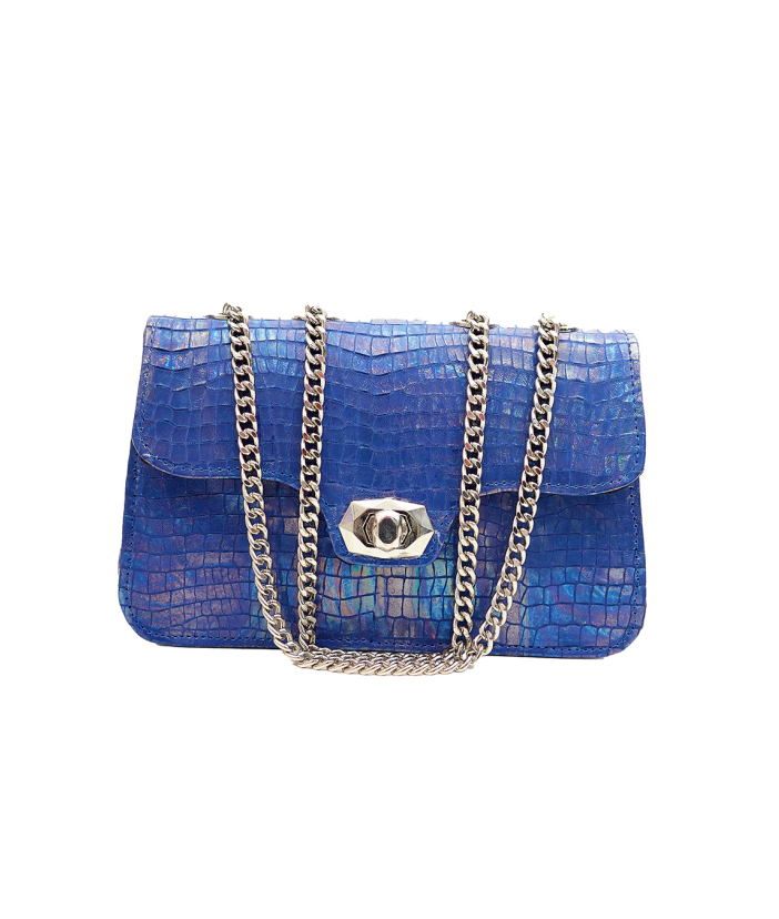 Blue Cica Flap Bag