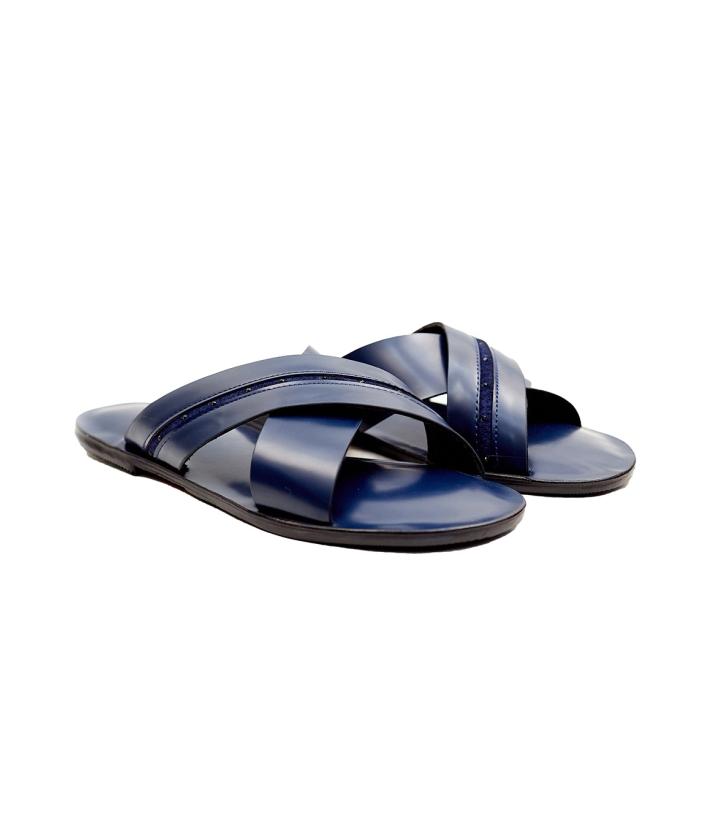 Crisscross Crystal Slippers 