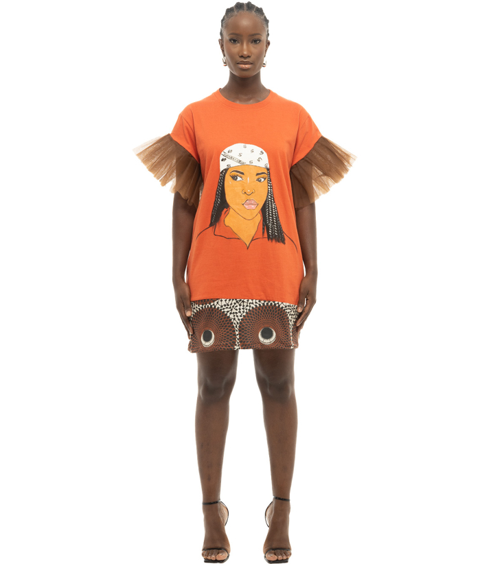 Handpainted T-shirt Dress.