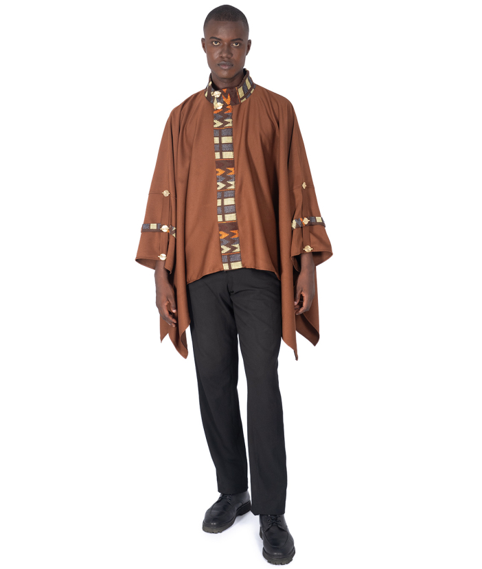 Ethnic coat: ORIGIN brown