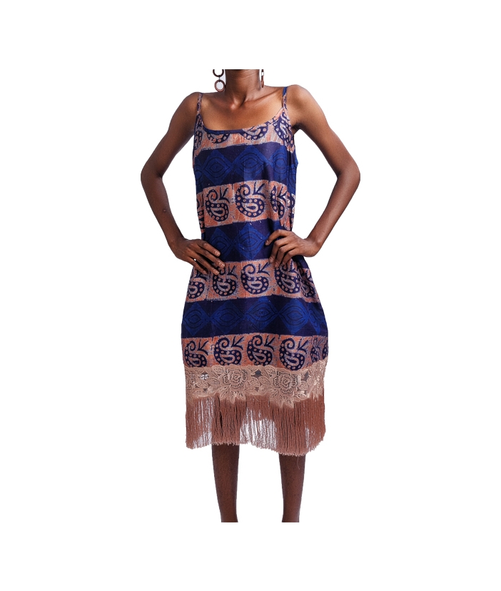 Fringe Bottom Slip Dress