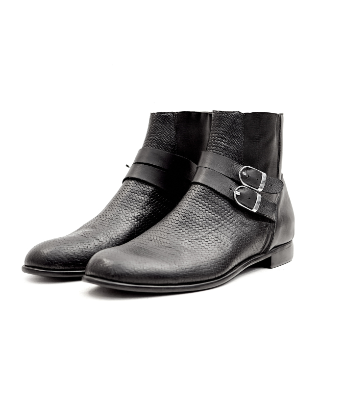 Double buckle Chelsea boot
