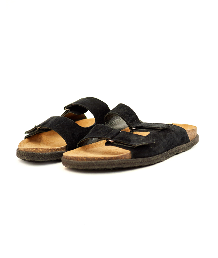 Black Suede Sandals