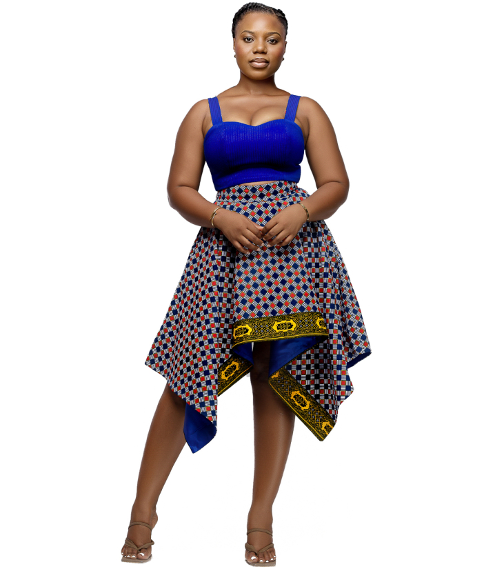 Handky Funky Blue Reversible set