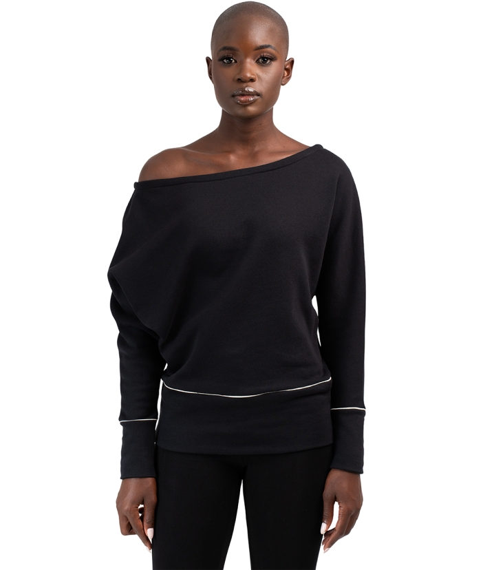 Liliadly off shoulder Butterfly sweater 
