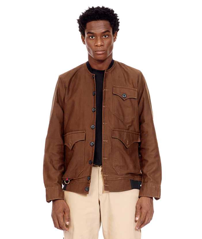 Patch Pocket Detail Bomber Jacket.
