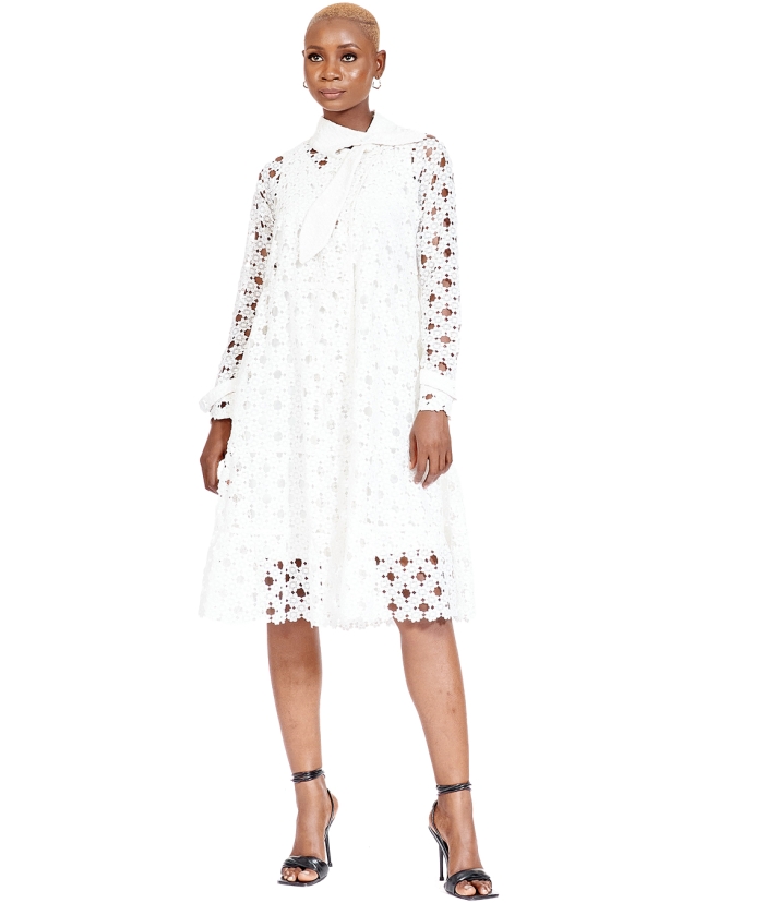 White gypsy lace dress 