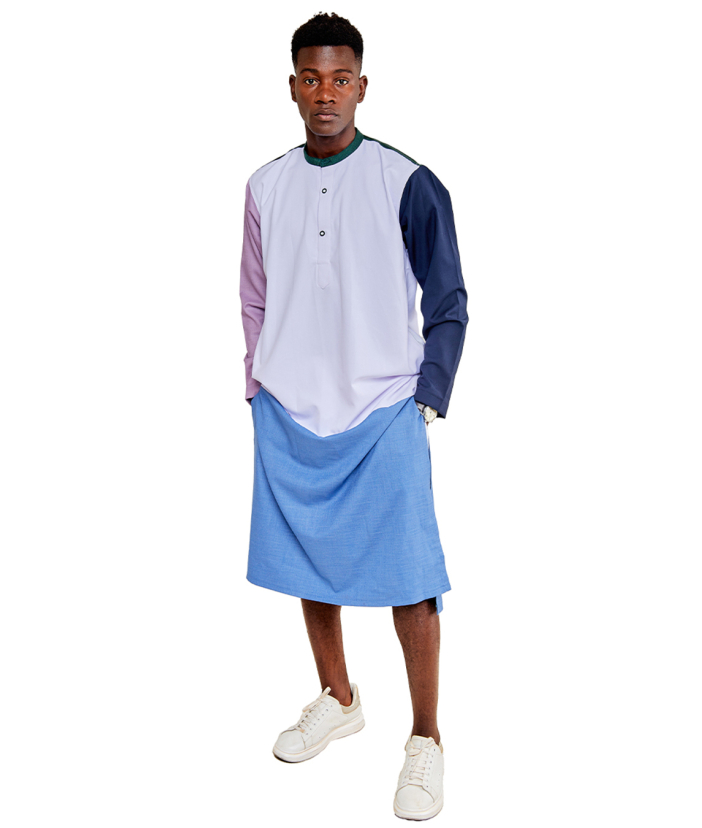 Patched kaftan