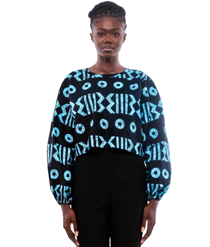Puff-sleeved Top