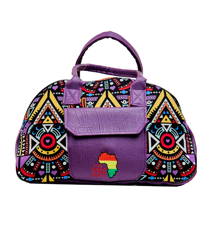 Purple Ankara D-Bag