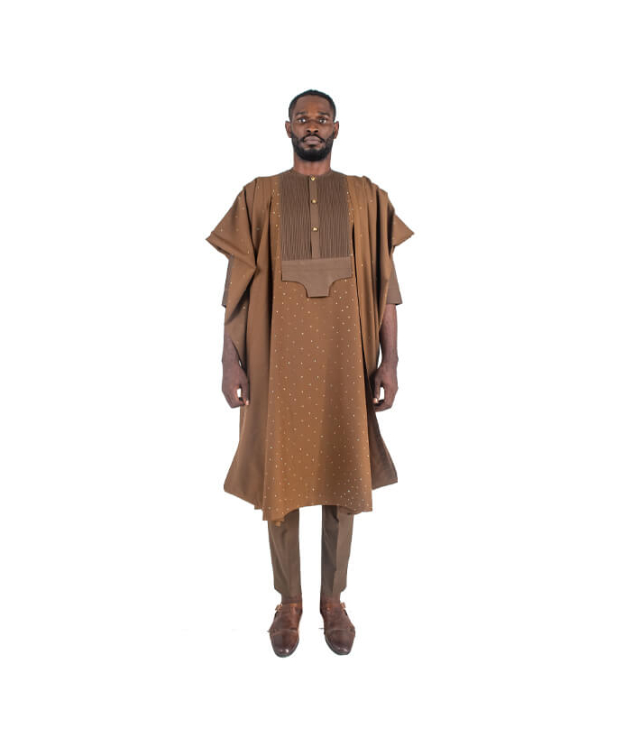 THREE-PIECE AGBADA