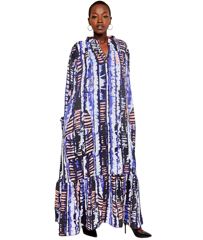Maxi Dress Tribal Tie Dye