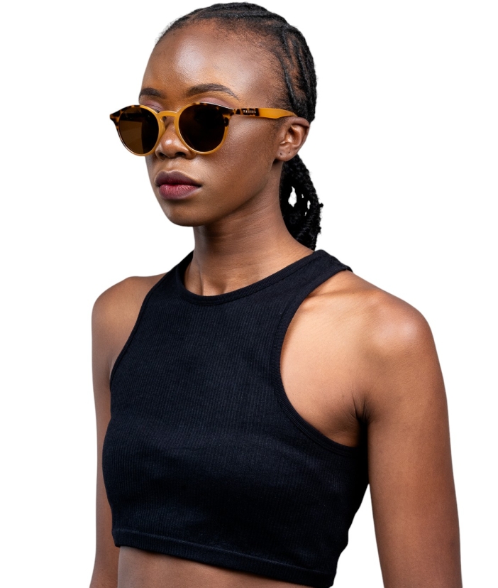 Lunettes de soleil Karmeli Waridi Eyewear - Caramel