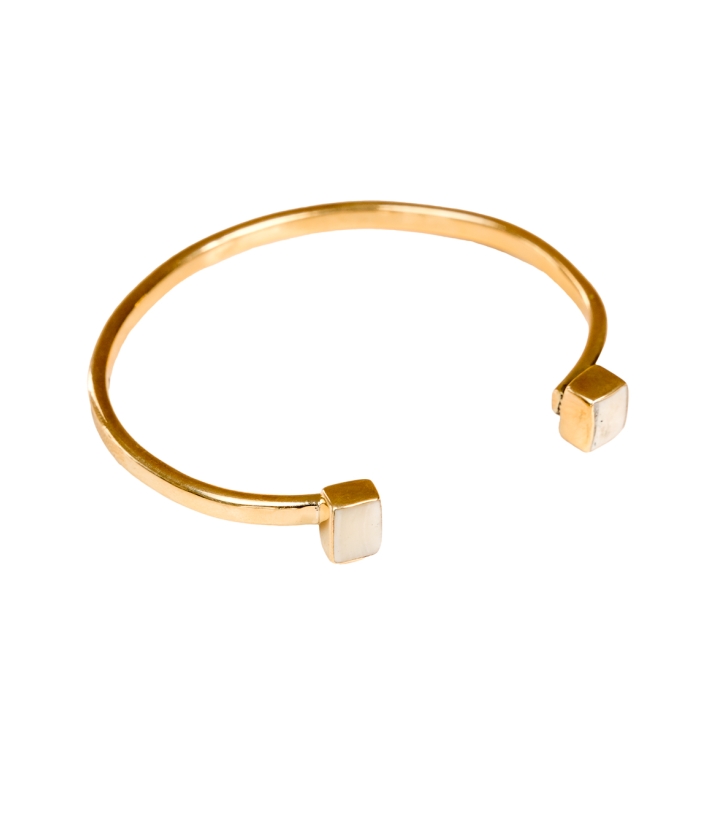 White boxed cuff