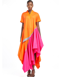 ROBE COTON ORANGE