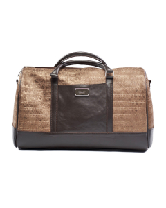 The travel bag marron motif Égyptien 
