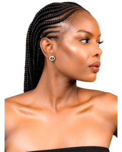 Double half circle round studs 